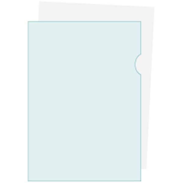Exacompta 10x Sachet 100 lommer polypropylen grynet - A4 - Grøn 58523E
