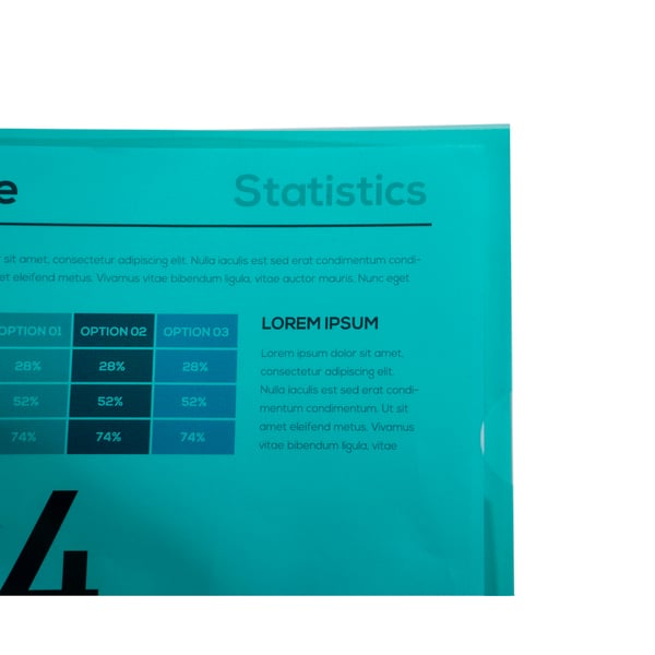 Exacompta 10x Sachet 100 lommer polypropylen grynet - A4 - Grøn 58523E