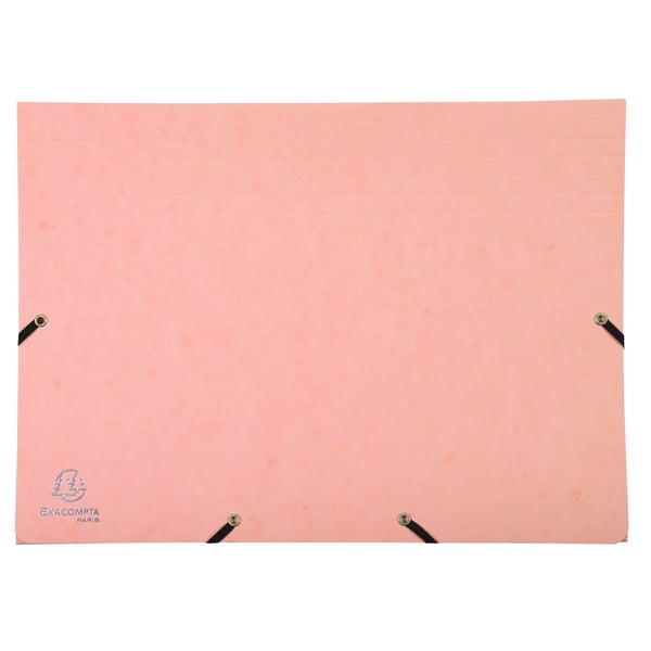 Exacompta 4x Aquarel Expanding Pockets Organiser, A4 - assorterede farver 58560E
