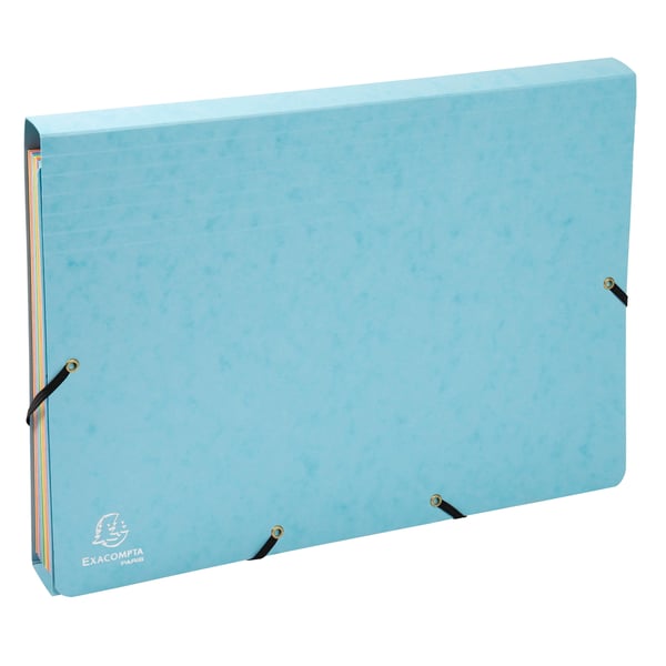 Exacompta 4x Aquarel Expanding Pockets Organiser, A4 - assorterede farver 58560E