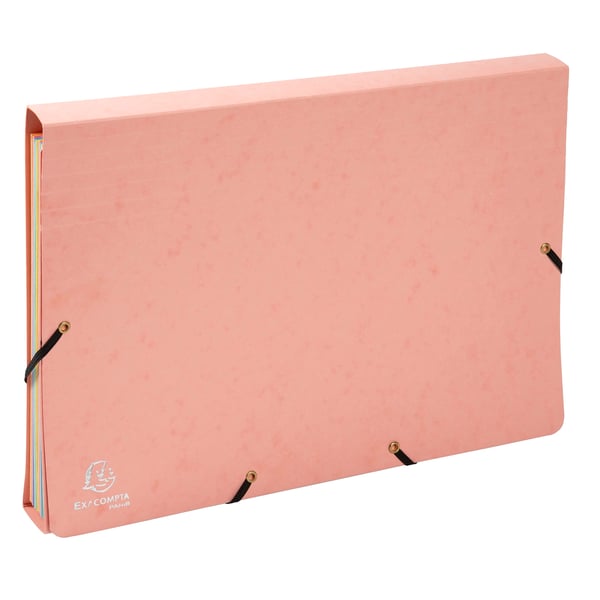 Exacompta 4x Aquarel Expanding Pockets Organiser, A4 - assorterede farver 58560E