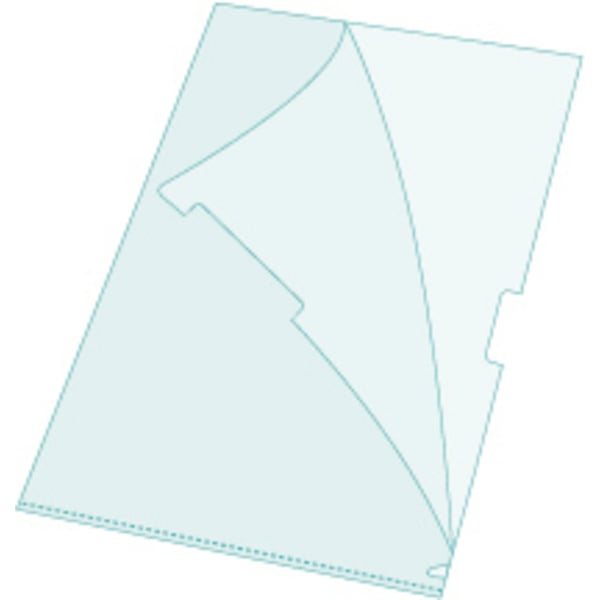 Exacompta 10x Sachet 100 poser af polypropylen nubret - A5 - Krystal 58600E