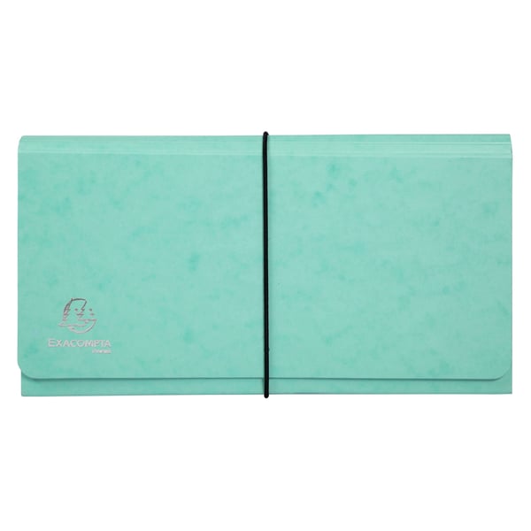 Exacompta 4x Aquarel Expanding Pocket Organiser - 26x13cm - assorterede farver 58660E