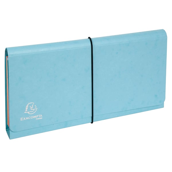 Exacompta 4x Aquarel Expanding Pocket Organiser - 26x13cm - assorterede farver 58660E