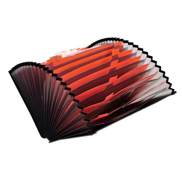 Exacompta 4x Exactive ExaDesk ekspanderende mappe - Sort 58934E