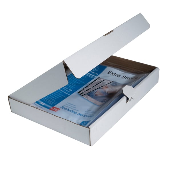 Exacompta 10x PP Punched Pockets, A4, aeske med 100 stk. - Krystal 5900E