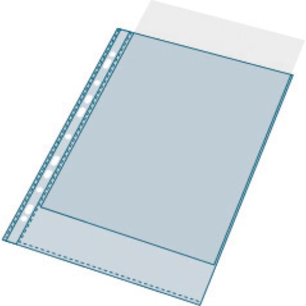 Exacompta 10x PP Punched Pockets, A4, aeske med 100 stk. - Krystal 5900E