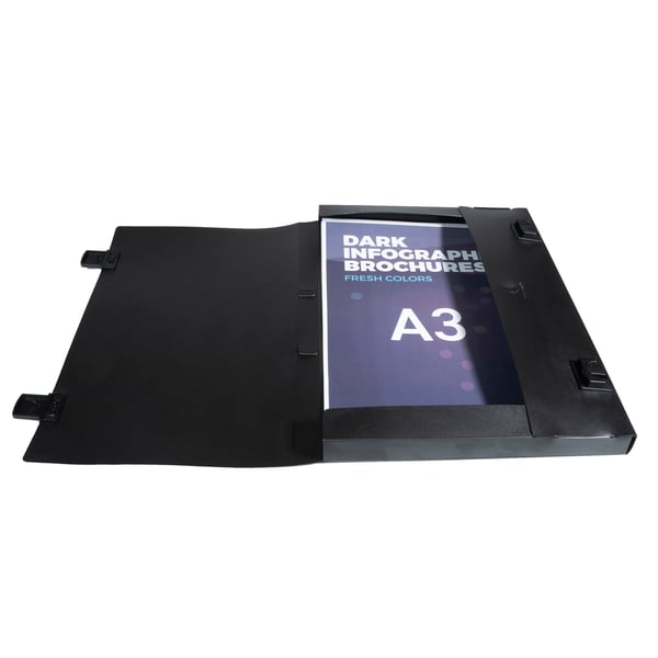 Exacompta 2x Portfolio stive PP-kunstmapper 31x43cm - Sort 59101E