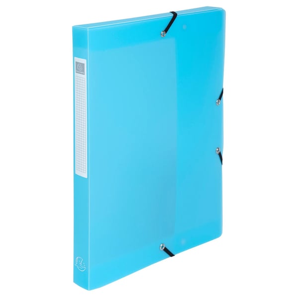 Exacompta 8x Chrom Pastel Box File File A4 25mm PP 0.7mm - assorterede farver 59170E
