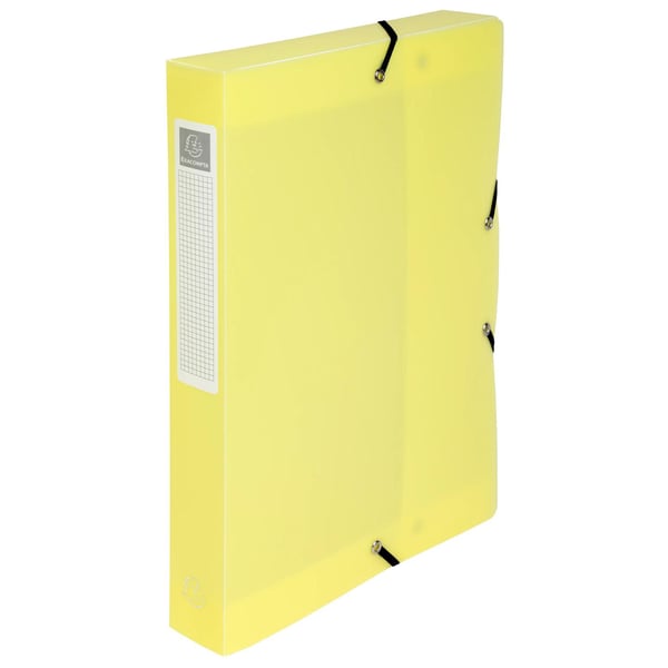 Exacompta 8x Chrom Pastel Box File A4 40mm PP 0,7mm - assorterede farver 59270E