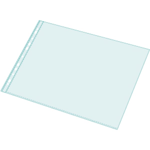 Exacompta 5x Exactive PP perforerede lommer, A3, landskab - pose med 10 stk. - Krystal 5934E