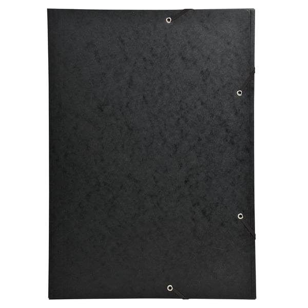 Exacompta 10x 3-klap mappe med elastik og elastik i 600 g/m2 meleret presspap - A3 - assorterede farver 59500E