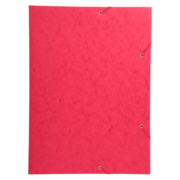 Exacompta 10x 3-klap mappe med elastik og elastik i 600 g/m2 meleret presspap - A3 - assorterede farver 59500E