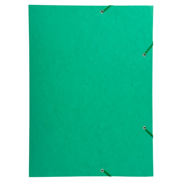 Exacompta 10x 3-klap mappe med elastik og elastik i 600 g/m2 meleret presspap - A3 - assorterede farver 59500E