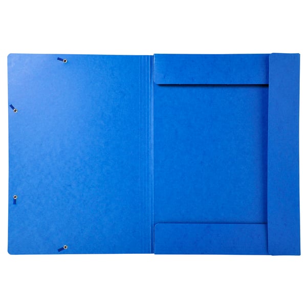 Exacompta 10x 3-klap mappe med elastik og elastik i 600 g/m2 meleret presspap - A3 - assorterede farver 59500E