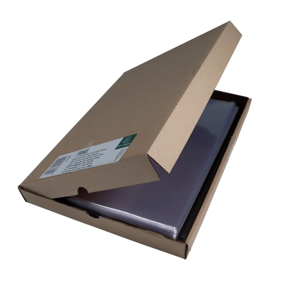 Exacompta Premium PVC Cut Flush Folder, A4, aeske med 50 stk. - Krystal 5950E