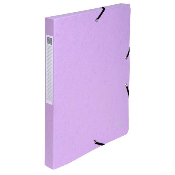 Exacompta 8x Aquarel Box File A4 25mm 0.7mm Assorteret - assorterede farver 59550E
