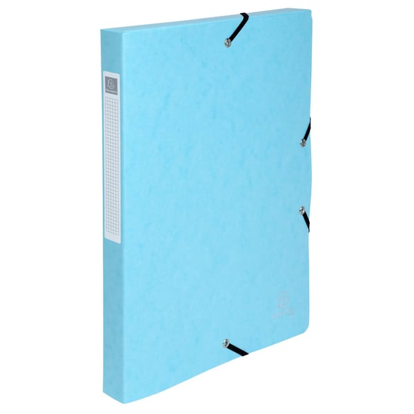 Exacompta 8x Aquarel Box File A4 25mm 0.7mm Assorteret - assorterede farver 59550E