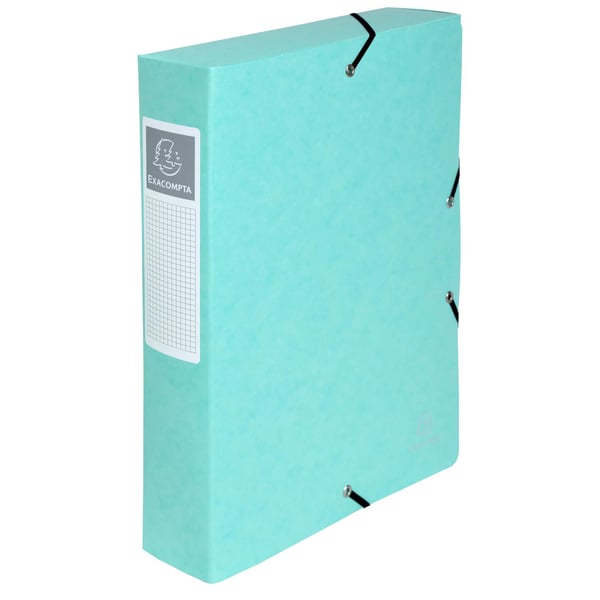 Exacompta 8x Aquarel Box File A4 60mm 0,7mm Assorteret - assorterede farver 59570E