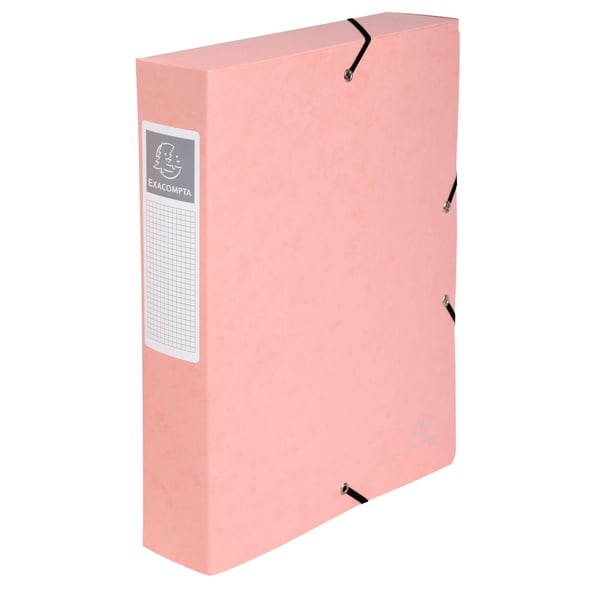 Exacompta 8x Aquarel Box File A4 60mm 0,7mm Assorteret - assorterede farver 59570E