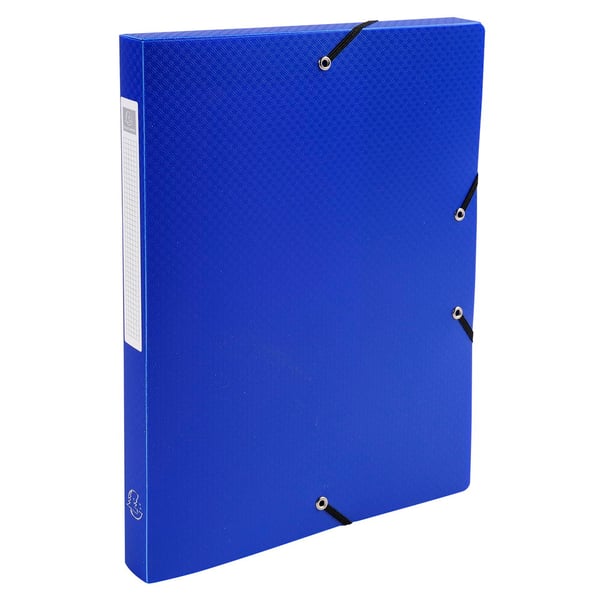 Exacompta 8x Exabox Opak PP arkiveringsboks 25mm ryg A4. - assorterede farver 5960E