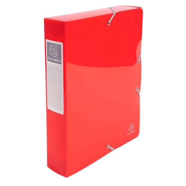 Exacompta 8x Iderama arkiveringsboks, A4, 60mm ryg, PP - assorterede farver 59660E