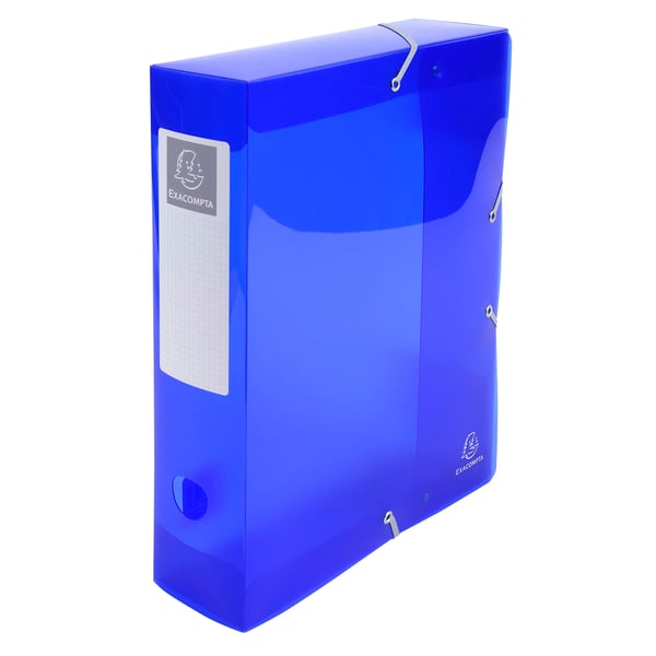 Exacompta 6x Iderama arkiveringsboks, A4, 80mm rygrad, PP - assorterede farver 59680E