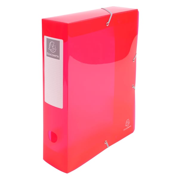 Exacompta 6x Iderama arkiveringsboks, A4, 80mm rygrad, PP - assorterede farver 59680E