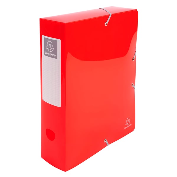 Exacompta 6x Iderama arkiveringsboks, A4, 80mm rygrad, PP - assorterede farver 59680E