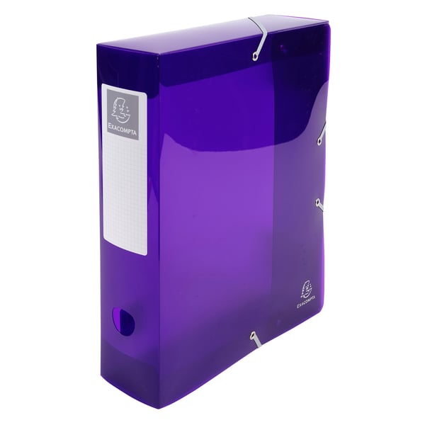Exacompta 6x Iderama arkiveringsboks, A4, 80mm rygrad, PP - assorterede farver 59680E