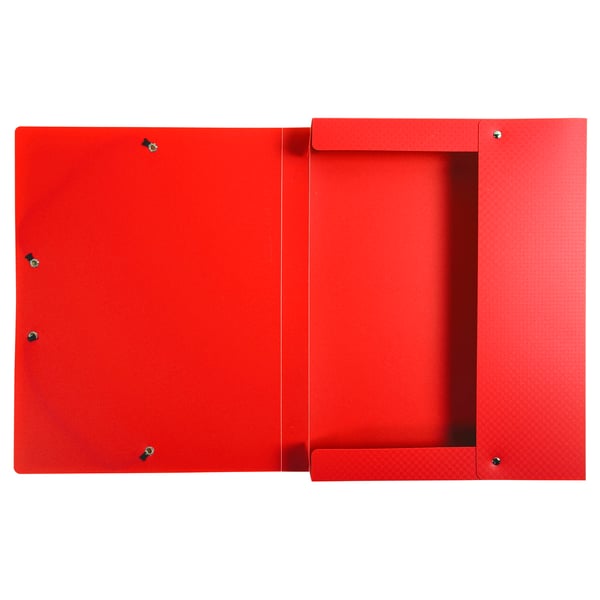 Exacompta 8x Exabox Opak PP arkiveringsboks 25mm ryg A4. - Rød 59685E