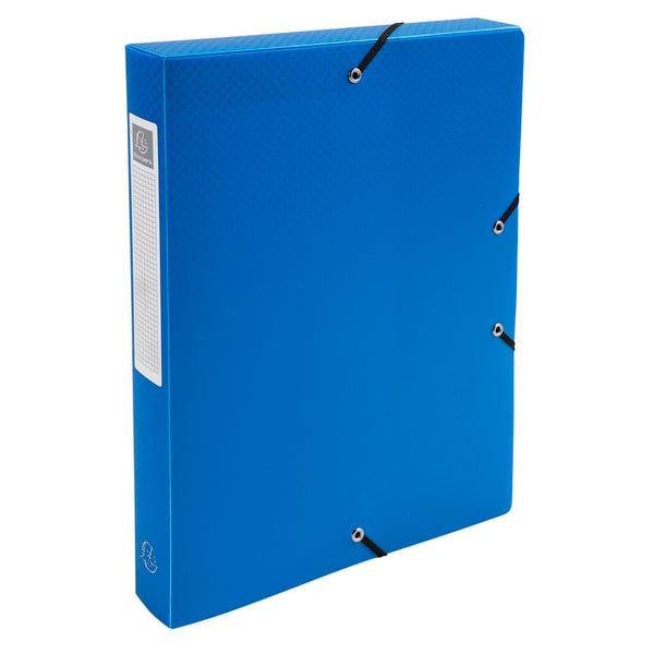 Exacompta 8x Exabox Opak PP arkiveringsboks 40mm ryg A4. - assorterede farver 5970E