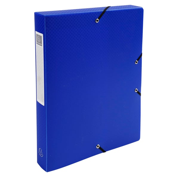 Exacompta 8x Exabox Opak PP arkiveringsboks 40mm ryg A4. - assorterede farver 5970E