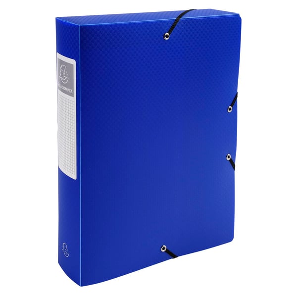 Exacompta 8x Exabox Opak PP arkiveringsboks 60mm rygrad A4. - assorterede farver 5980E