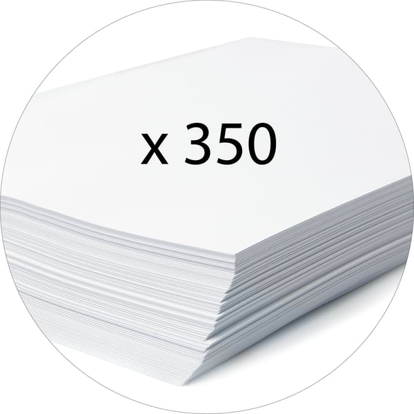 Exacompta 5x Arkiveringsboks med trykknaplukning PP uigennemsigtig A4 - Blå 59982E