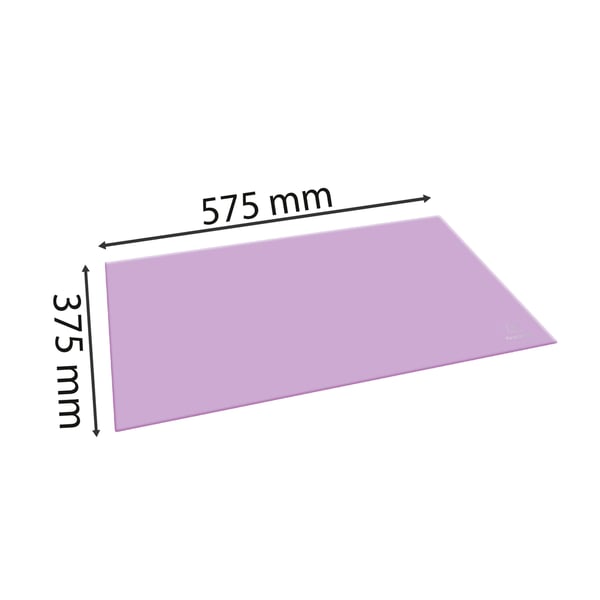Exacompta 8x Skrivebordsmåtte i karton Aquarel - Mauve 60164D