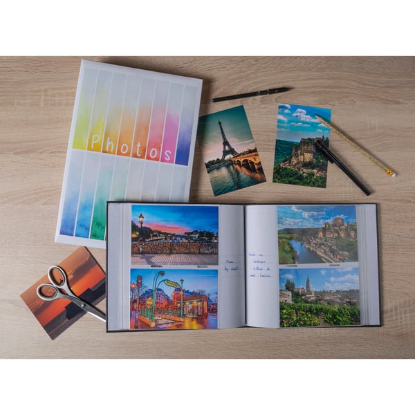 Exacompta 6x Fotoalbum med lommer 300 fotos 10x15cm - hvid 62883E