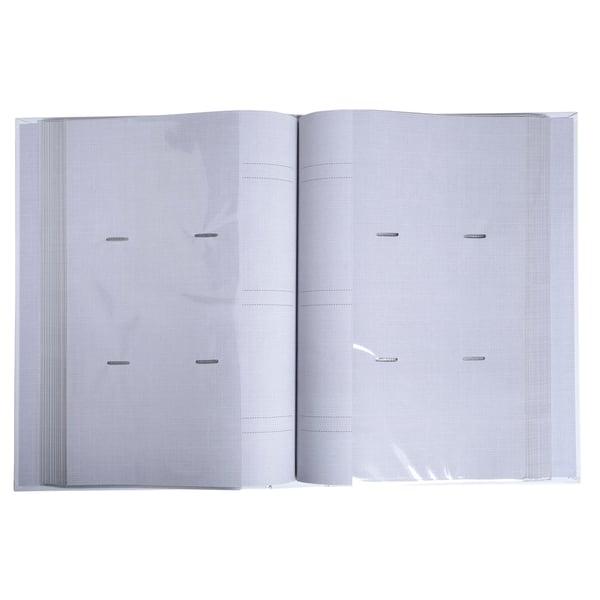 Exacompta 6x Fotoalbum med lommer 300 fotos 10x15cm - hvid 62883E
