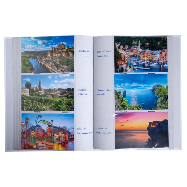 Exacompta 6x Fotoalbum med lommer 300 fotos 10x15cm - hvid 62883E