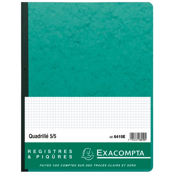 Exacompta PIQ. 32/25 5X5 FOLIOTE 80 SIDER - assorterede farver 6410E