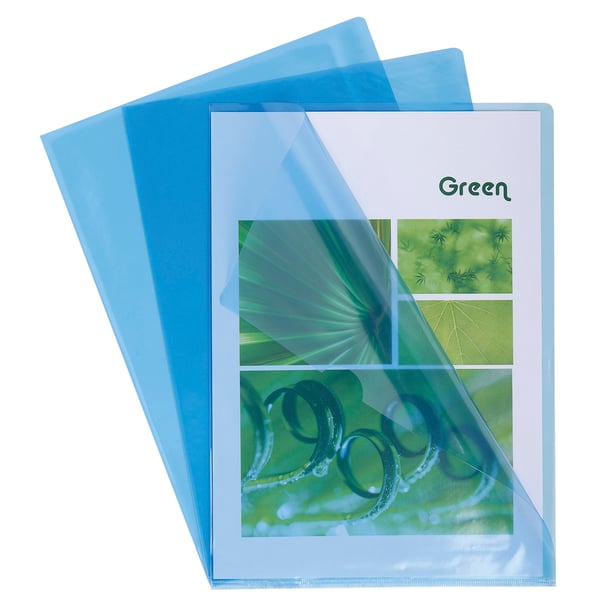 Exacompta 10x Skaeremapper, PVC A4 (pakke med 10 stk.) - Blå 660525E