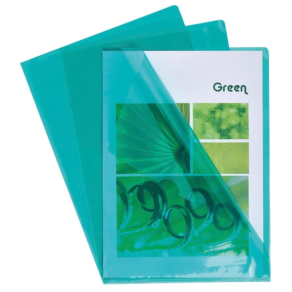Exacompta 10x Skaeremapper, PVC A4 (pakke med 10 stk.) - Grøn 660595E