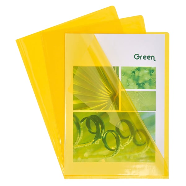 Exacompta PVC-skaeringsmappe, A4, pose med 100 stk. - Gul 661235E