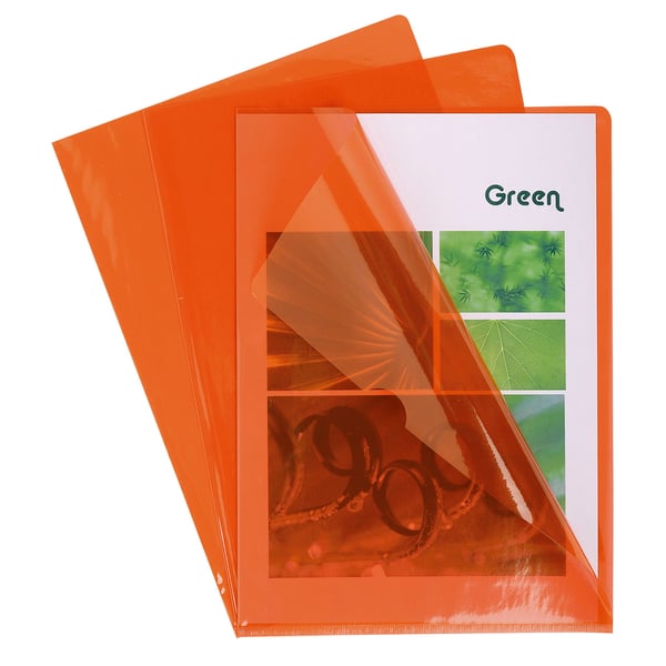 Exacompta PVC-skaeringsmappe, A4, pose med 100 stk. - orange 661245E