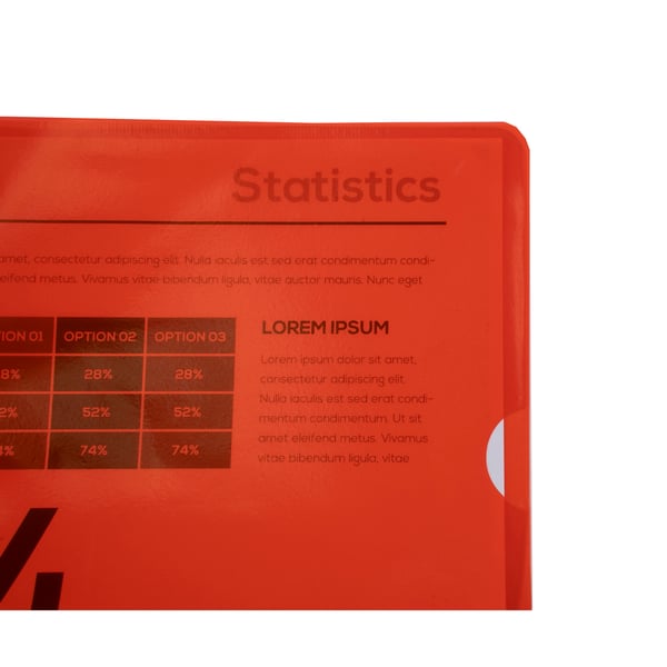 Exacompta PVC-skaeringsmappe, A4, pose med 100 stk. - Rød 661275E