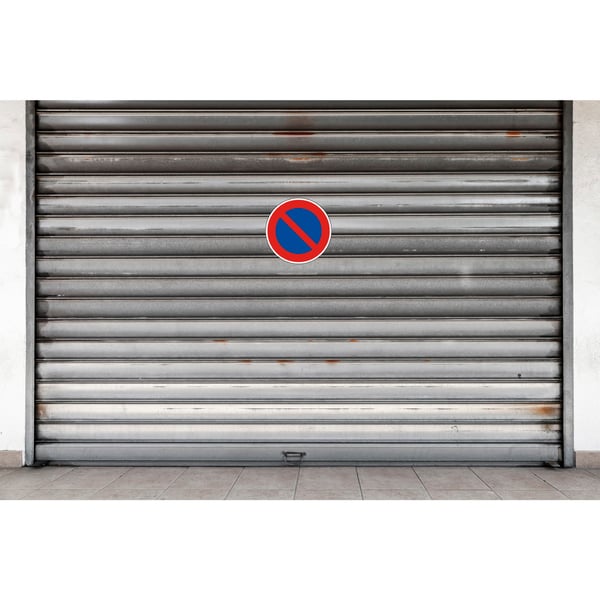 Exacompta Selvklaebende parkeringsforbudsskilt (30 cm) - Rød 67011E