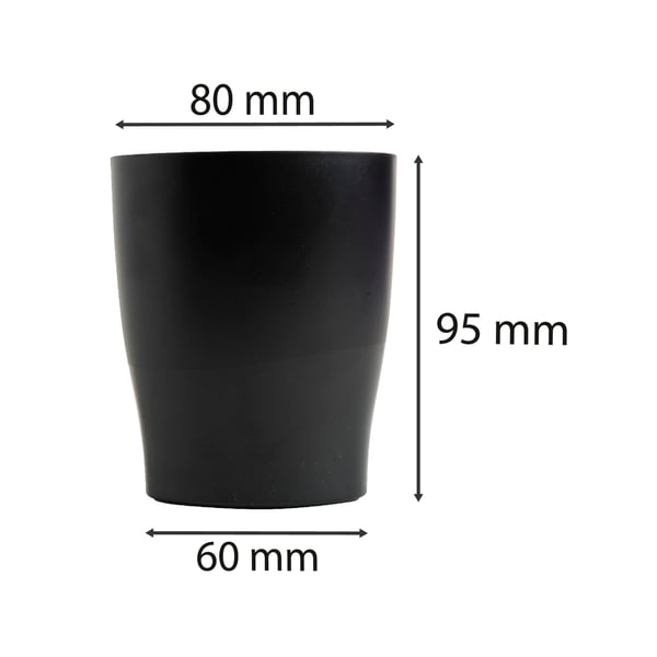 Exacompta 10x ECOPEN Economy Pen Cup - Sort 676014D