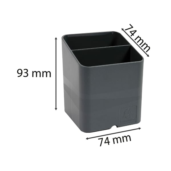 Exacompta 10x PEN-CUBE Pen-Box Aquarel - Mørkegrå 67707D