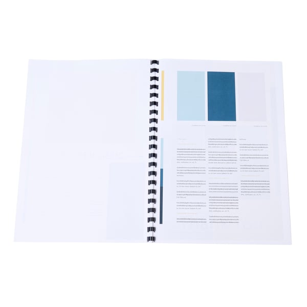 Exacompta plastbinderkamme, 8 mm tyk, A4 (aeske med 100 stk.) - Sort 75201E