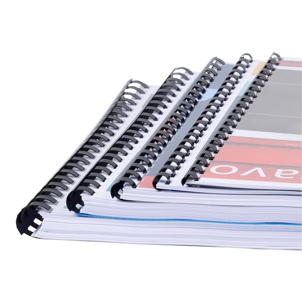 Exacompta plastbinderkamme, 10 mm tykke, A4 (aeske med 100 stk.) - Sort 75301E